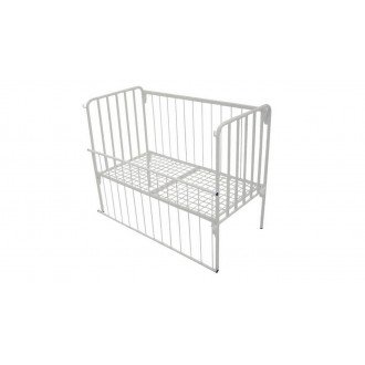 Кровать металлическая детская  (1-5 лет) с регулируемыми по высоте боковыми ограждениями в 